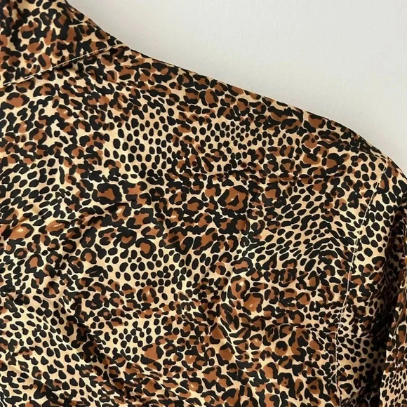 Vintage animal print  100% silk blouse - Picture 11 of 12